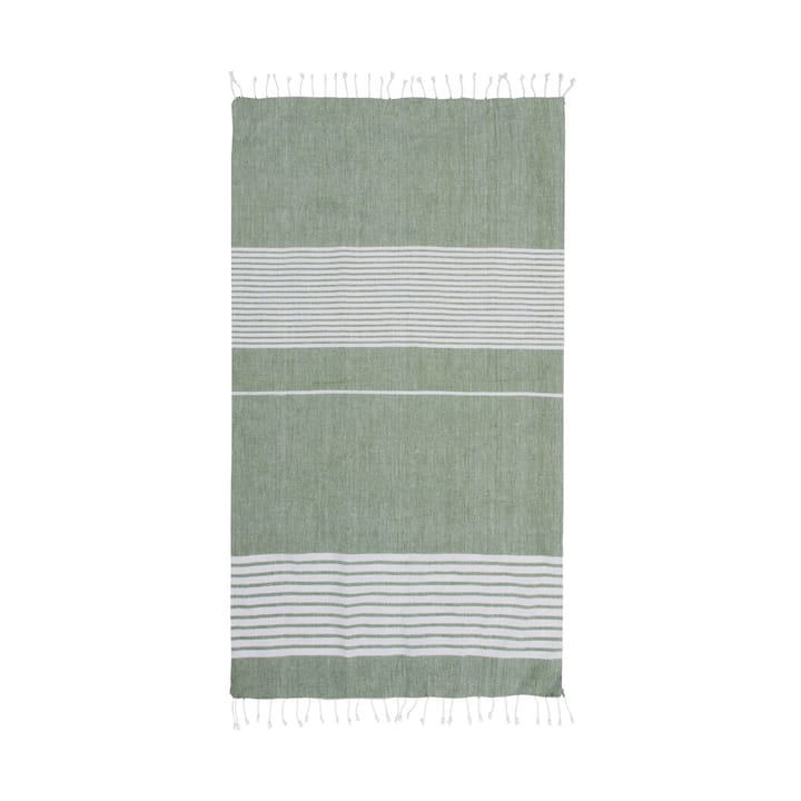 Toalla de baño Ella hamam a rayas 145x250 cm - Verde - Sagaform
