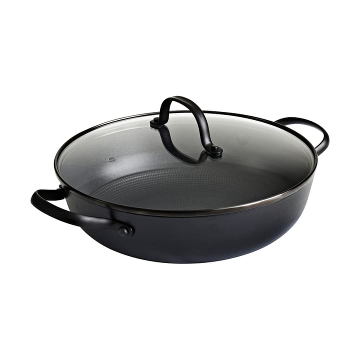 Cacerola Satake de hierro fundido ligero con tapa de cristal - 26 cm - Satake