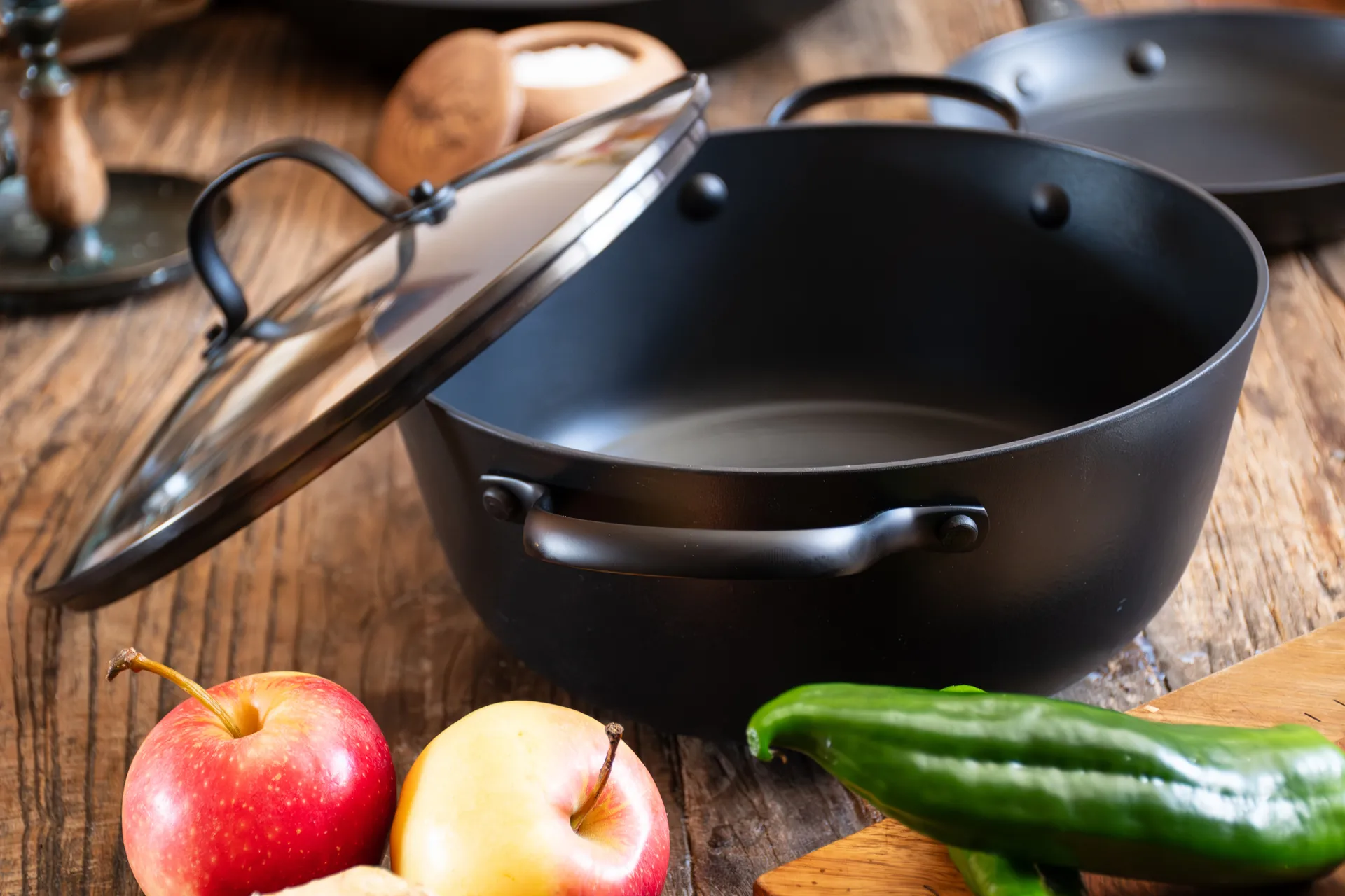 Cacerola sautés con tapa de cristal Satake, 4 L Satake