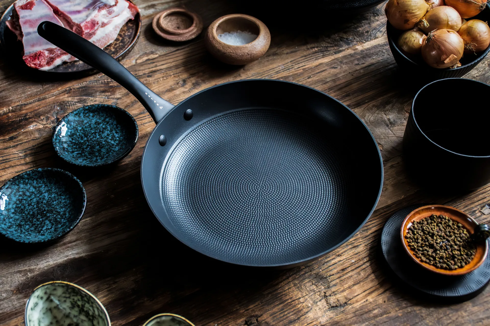 Cerámica sartén hierro fundido ligero Satake 20+28 cm,  Satake