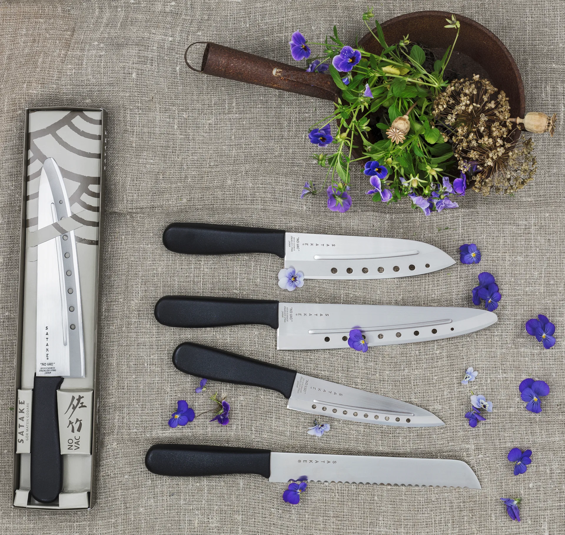 Cuchillo de uso general Satake No Vac, 17 cm Satake