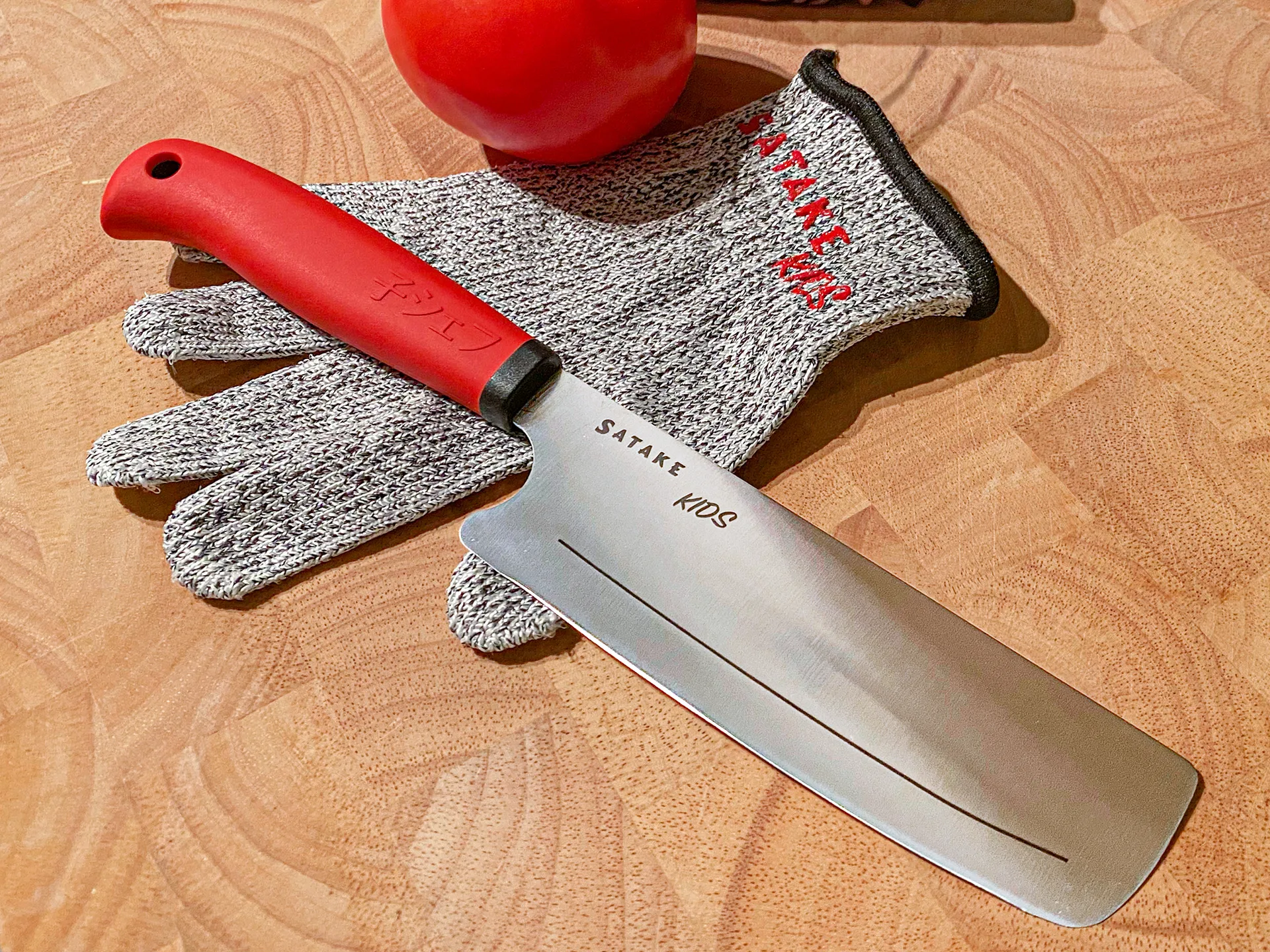 Cuchillo para niños y guante resistente a cortes Satake Kids, 2 piezas Satake