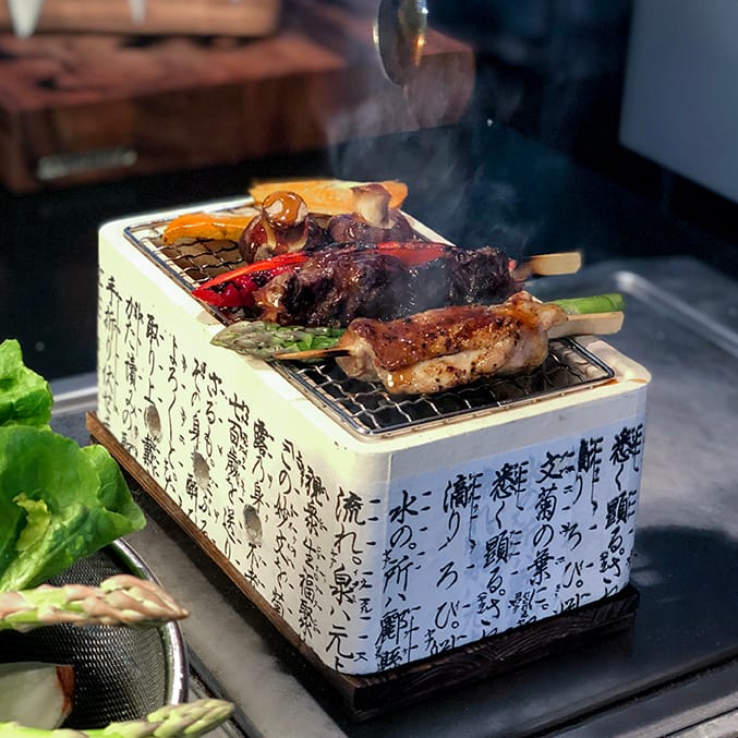 Grill de mesa Satake Hibachi, rectangular Satake