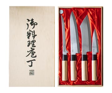 Juego de cuchillos en caja 22x38 cm - 4 piezas - Satake