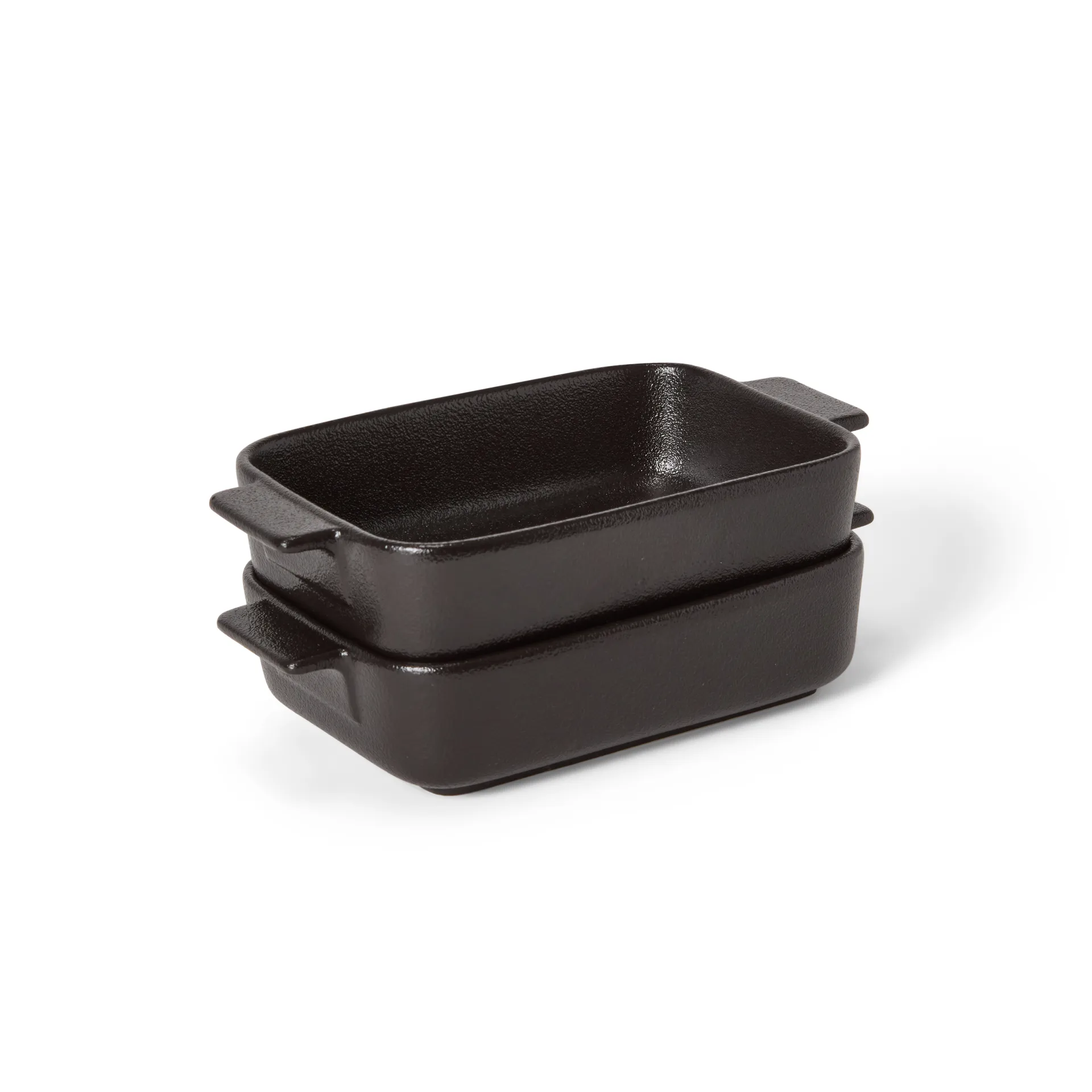 Molde para horno de porcelana negro Satake 2-pack, 19 cm Satake