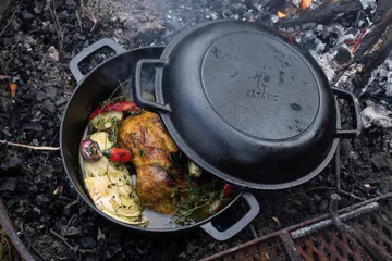 Olla de hierro fundido con tapa - Ø26 cm - Satake