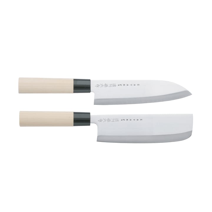 Set de cuchillos santoku y nakiri Satake Houcho - 2 piezas - Satake