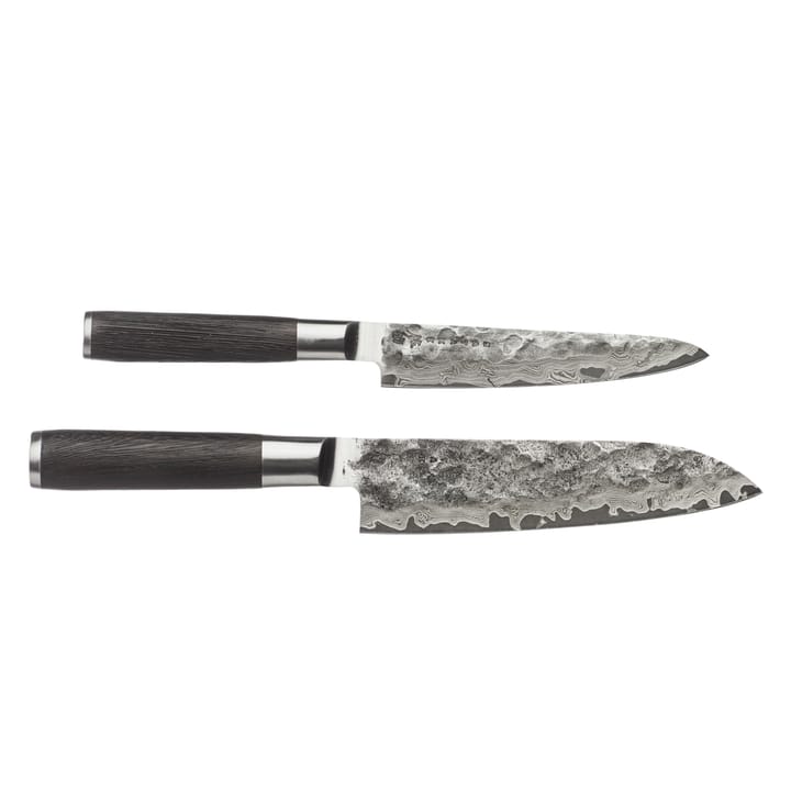 Set de cuchillos santoku y petty Satake Kuro - 2 piezas - Satake