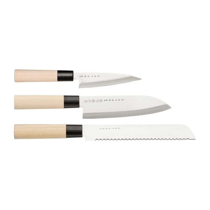 Set de cuchillos Satake Houcho 3 piezas - Hi Carbon Steel - Satake