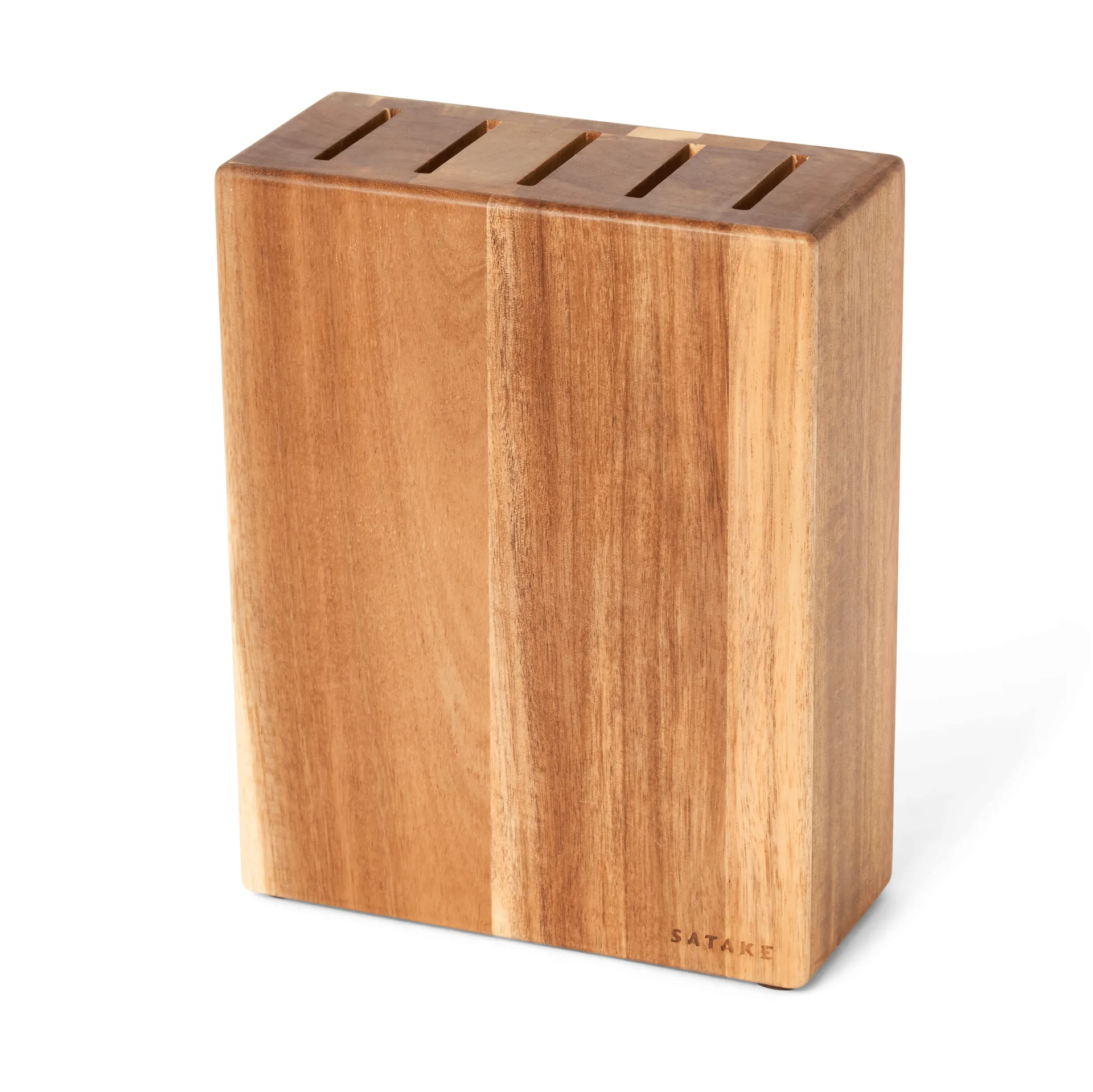 Soporte para cuchillos Satake, Acacia, 5 cuchillos, 22,8x18x8 cm Satake