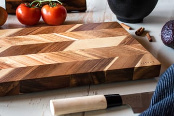 Tabla de cortar con puntos de medición Satake 35,5x23,5 cm - acacia - Satake