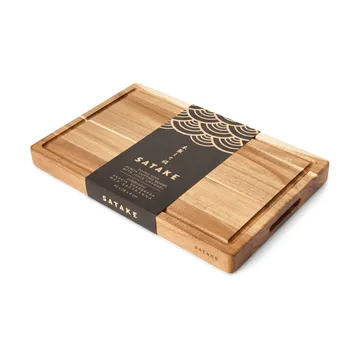 Tabla de cortar Satake - Acacia, aceitada, 43,2x27,9x3,8 cm - Satake