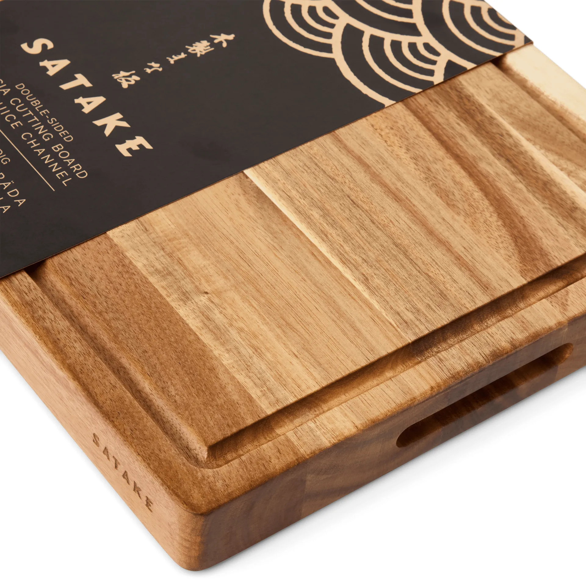 Tabla de cortar Satake, Acacia, aceitada, 43,2x27,9x3,8 cm Satake