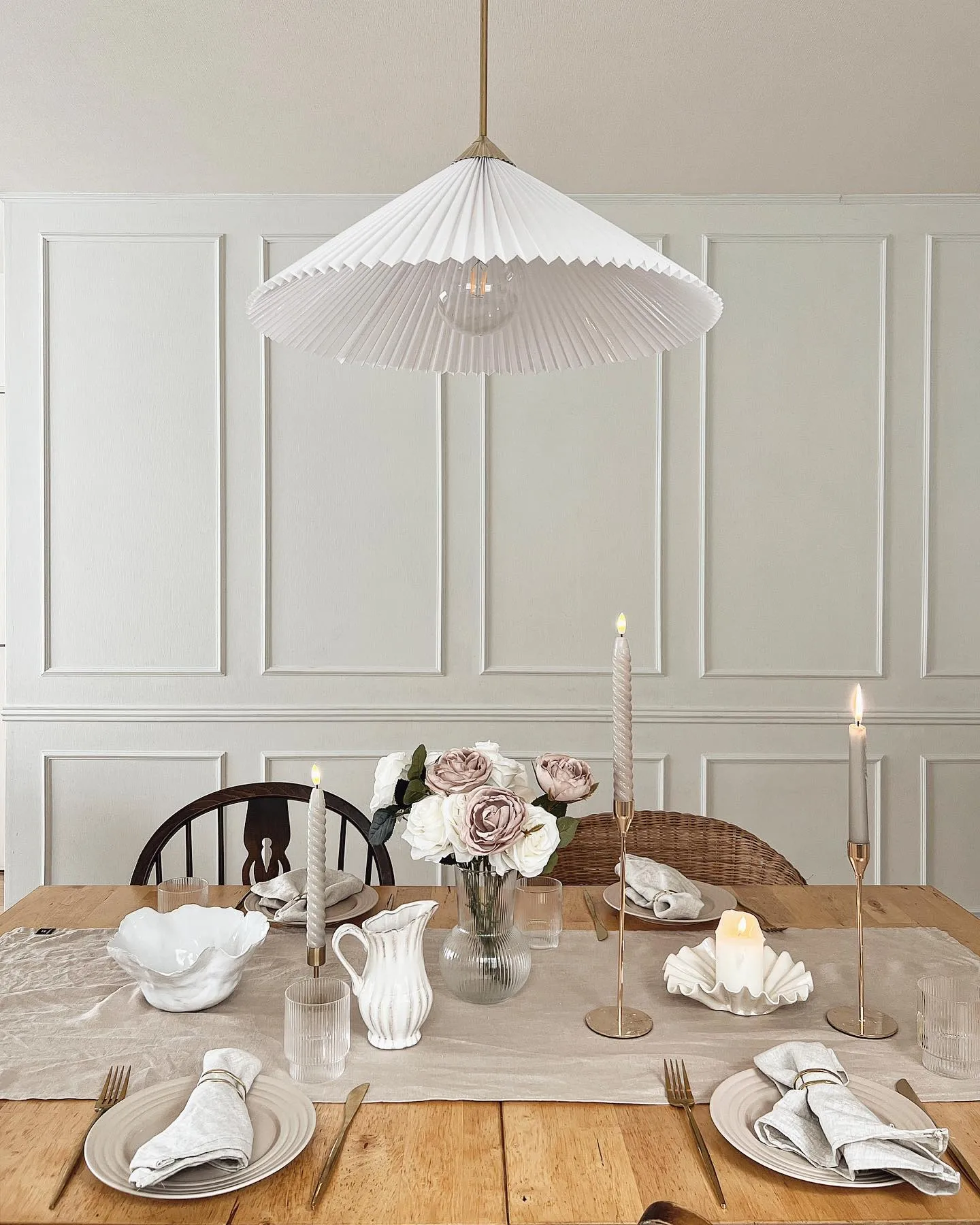 2 Velas LED Twisted 25 cm, Beige Scandi Essentials