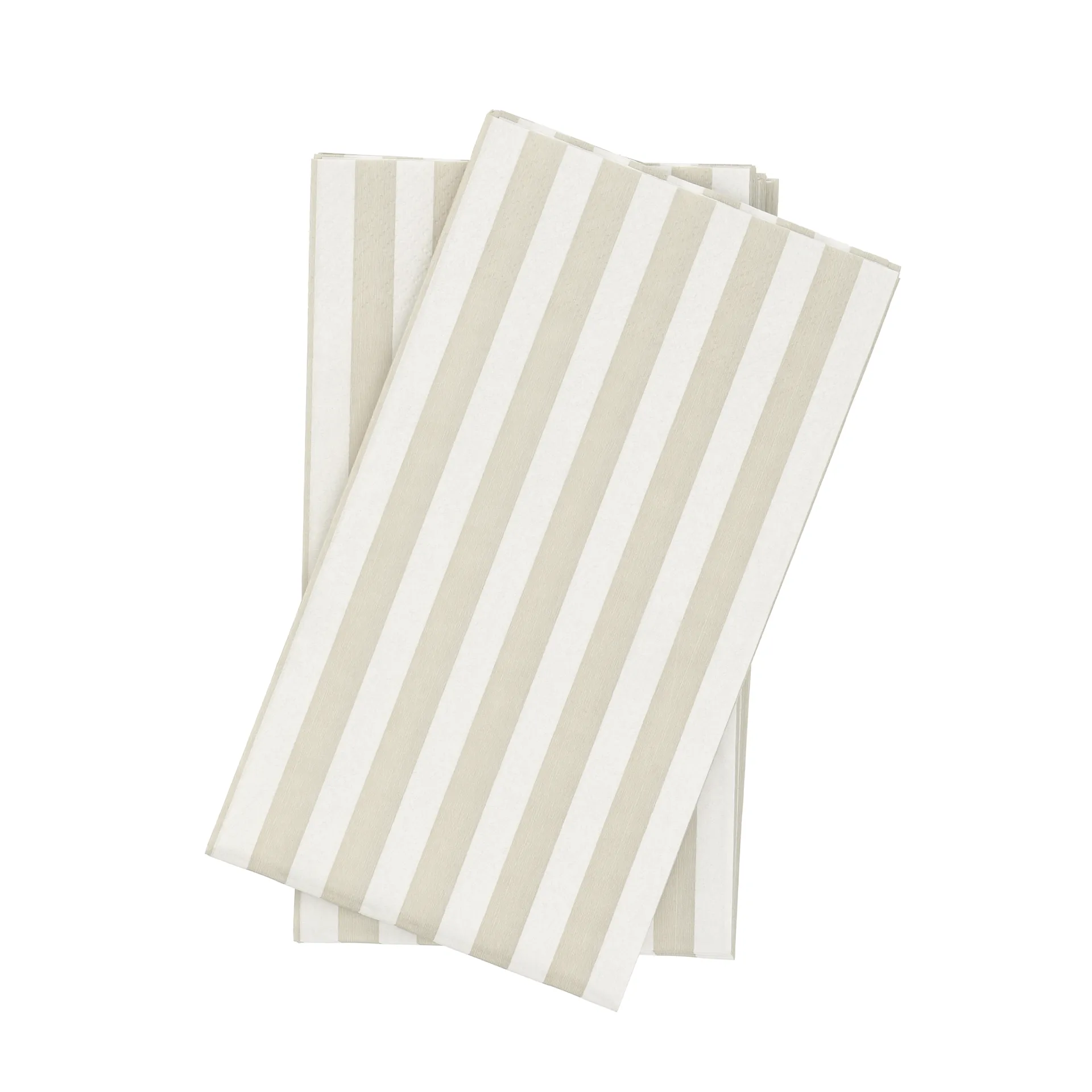 Bold Stripe servilleta de papel, Blanco y beige, pack de 15, 33x40 cm Scandi Essentials