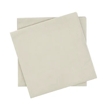 Plain servilleta de papel - Beige, paquete de 20, 40x40 cm - Scandi Essentials
