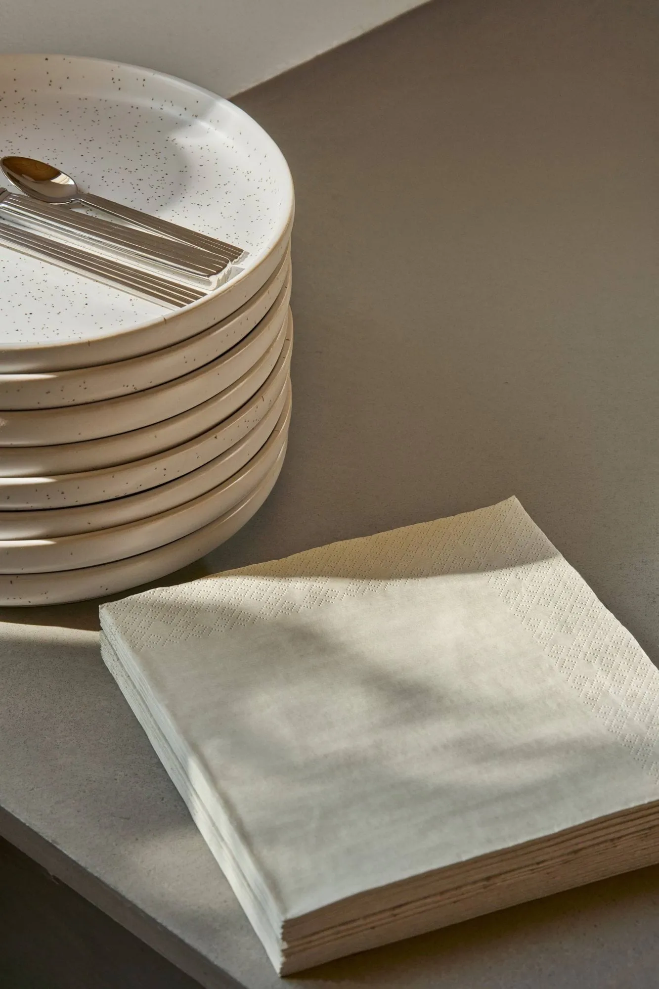 Plain servilleta de papel, Beige, paquete de 20, 40x40 cm Scandi Essentials