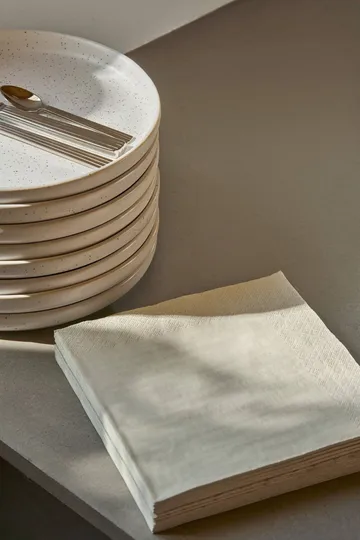 Plain servilleta de papel - Beige, paquete de 20, 40x40 cm - Scandi Essentials
