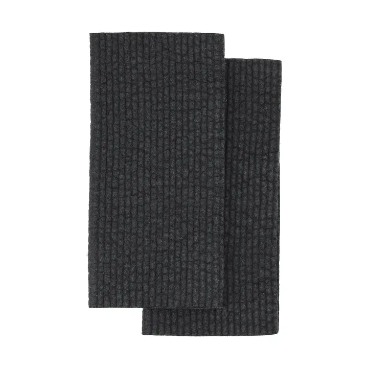 Rinse bayeta de cocina - negro, paquete de 2 piezas - Scandi Essentials