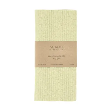 Rinse bayeta de cocina - Verde salvia, 2 piezas - Scandi Essentials