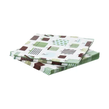 servilleta de papel Gift - Multicolor, paquete de 20, 33x33 cm - Scandi Essentials