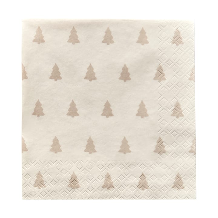 Servilletas Linen trees 33x33 cm 20 unidades - arena - Scandi Essentials