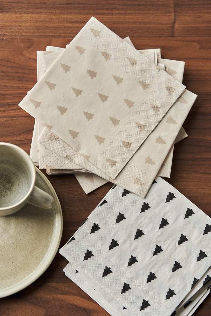 Servilletas Linen trees 33x33 cm 20 unidades, arena Scandi Essentials