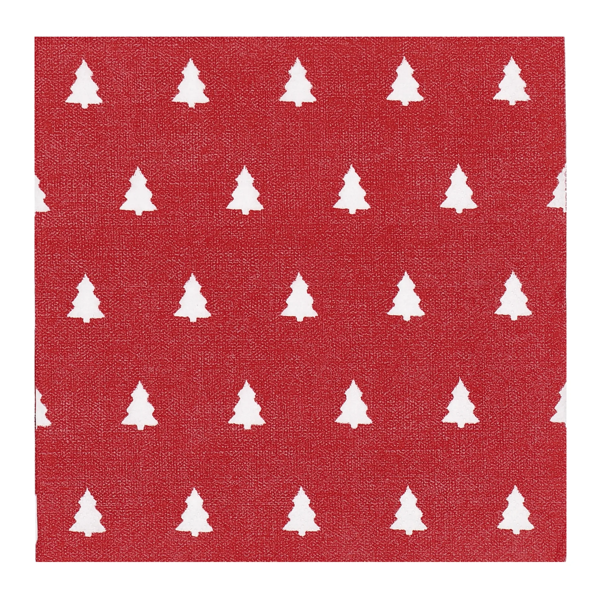 Servilletas Linen trees 33x33 cm 20 unidades, Red Scandi Essentials