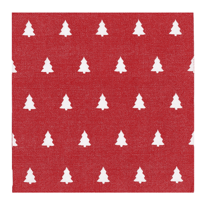Servilletas Linen trees 33x33 cm 20 unidades - Red - Scandi Essentials