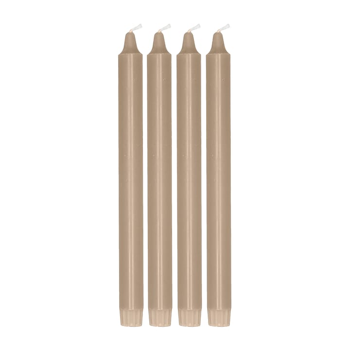 Vela Ambiance 27 cm, 4 unidades - Sand - Scandi Essentials