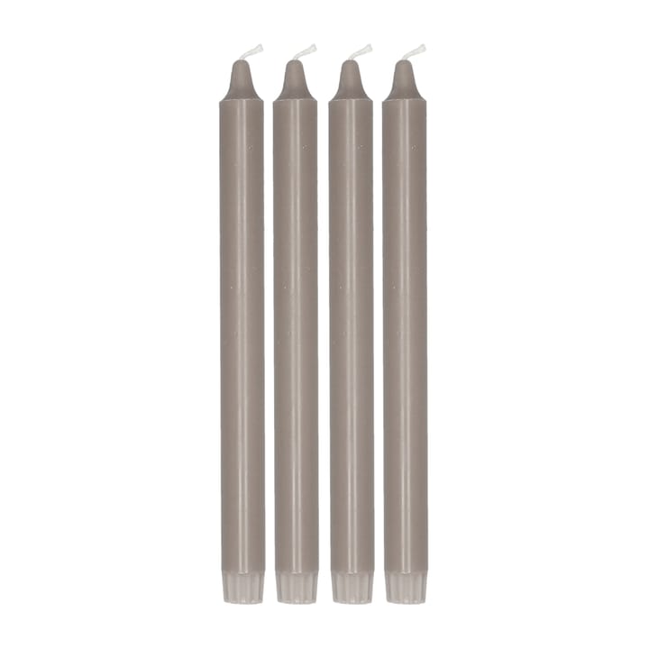 Vela Ambiance 27 cm, 4 unidades - Taupe - Scandi Essentials