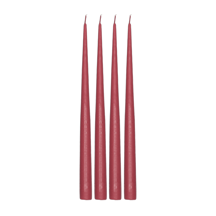 Vela cónica Atmosphere 32 cm, 4 unidades - Rojo oscuro  - Scandi Essentials