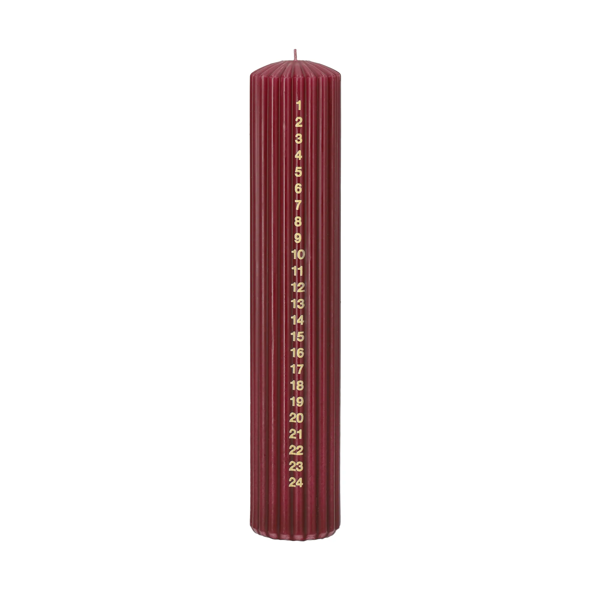 Vela de Adviento Awaiting, Deep wine, 25 cm Scandi Essentials
