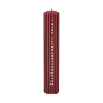 Vela de Adviento Awaiting - Deep wine, 25 cm - Scandi Essentials