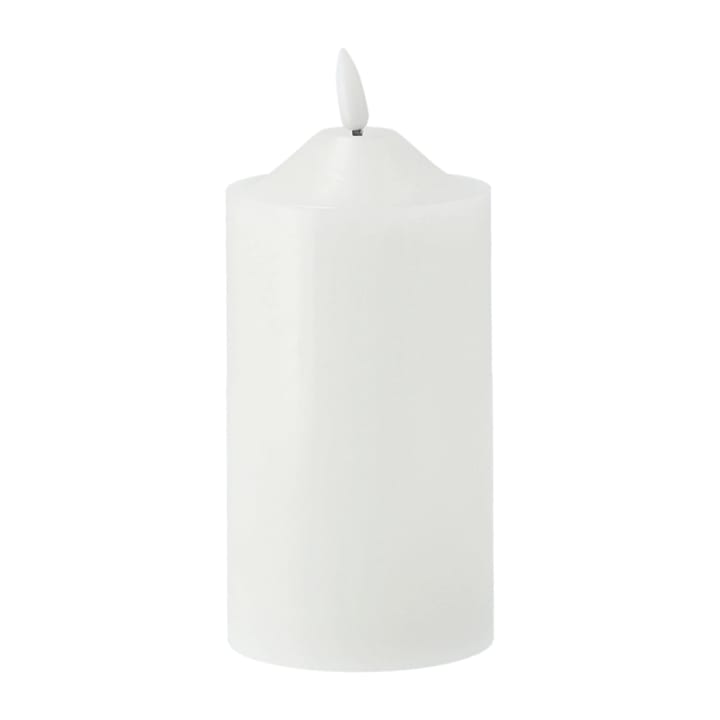 Vela gruesa LED Bright 17 cm, blanco Scandi Essentials