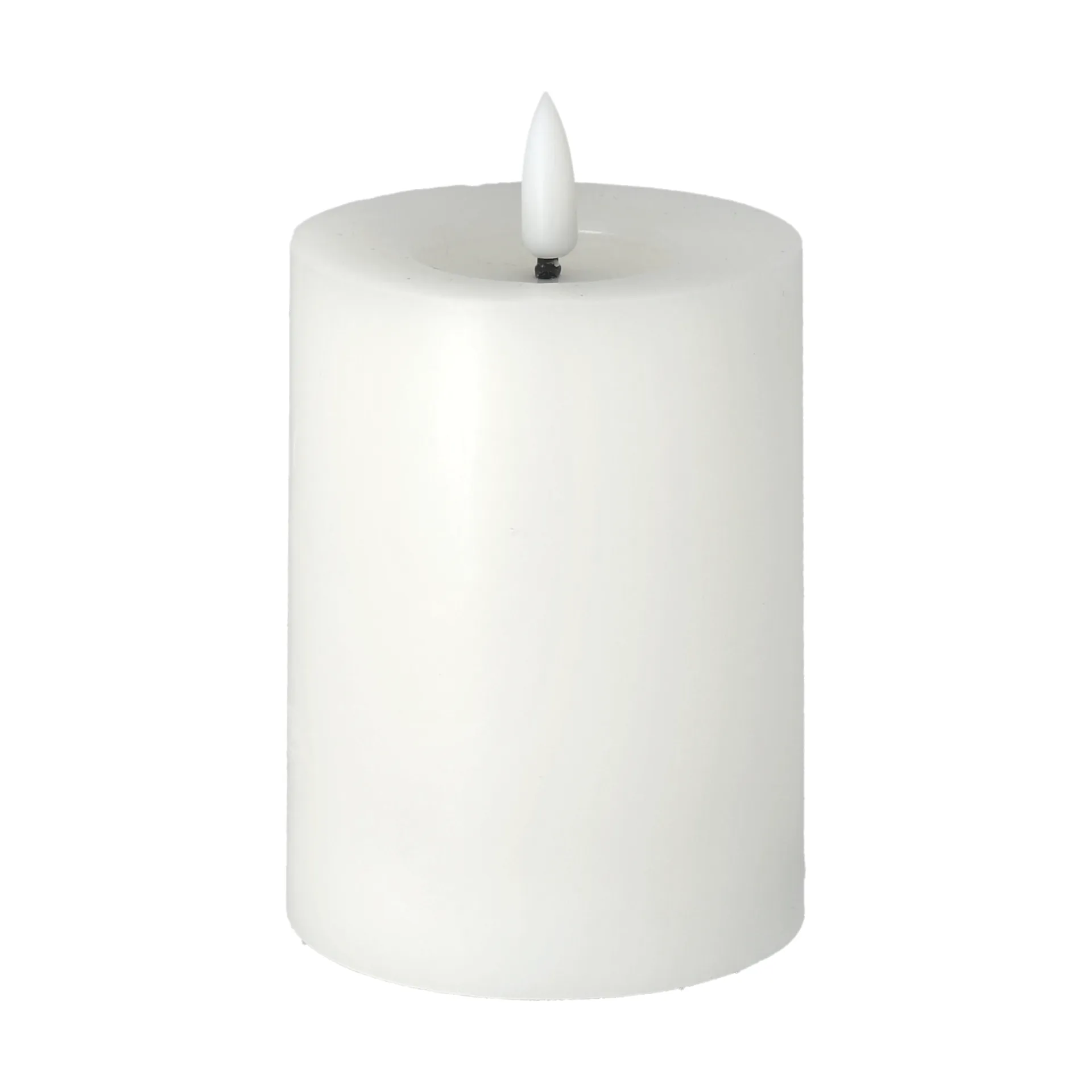 Vela gruesa LED Bright Melt 12,5 cm, blanco Scandi Essentials