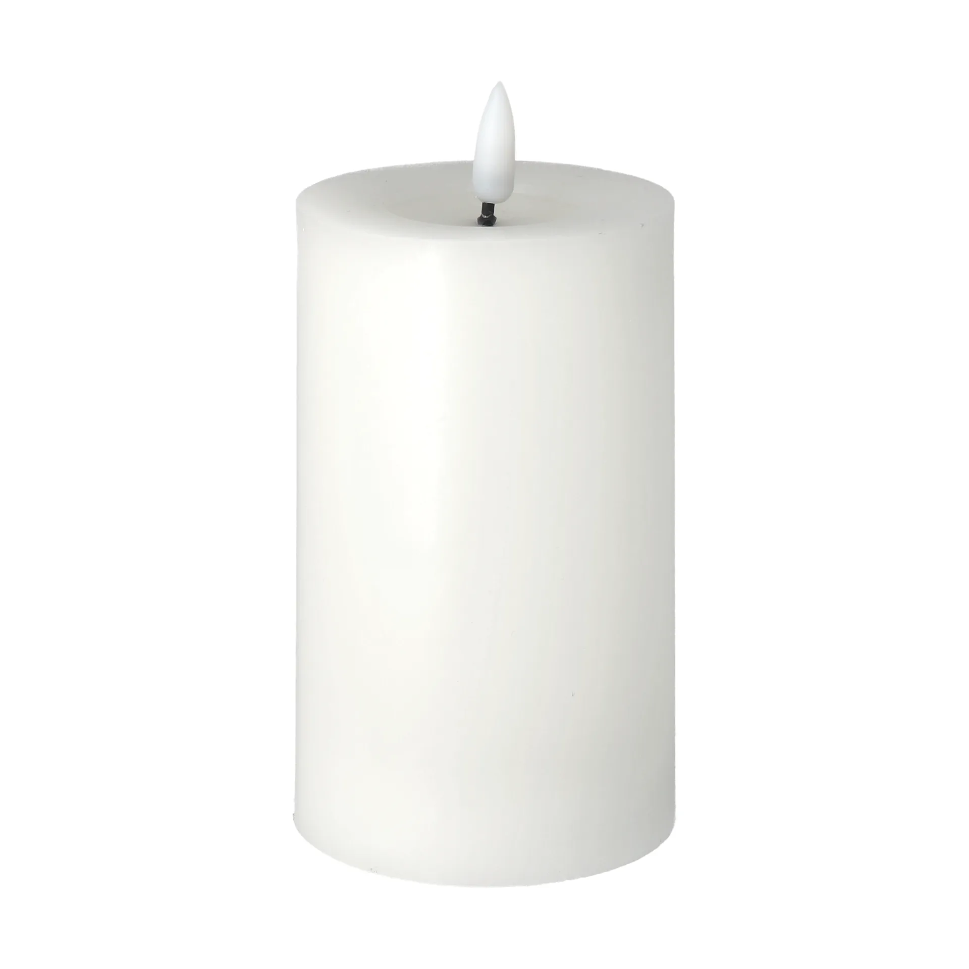 Vela gruesa LED Bright Melt 15 cm, blanco Scandi Essentials