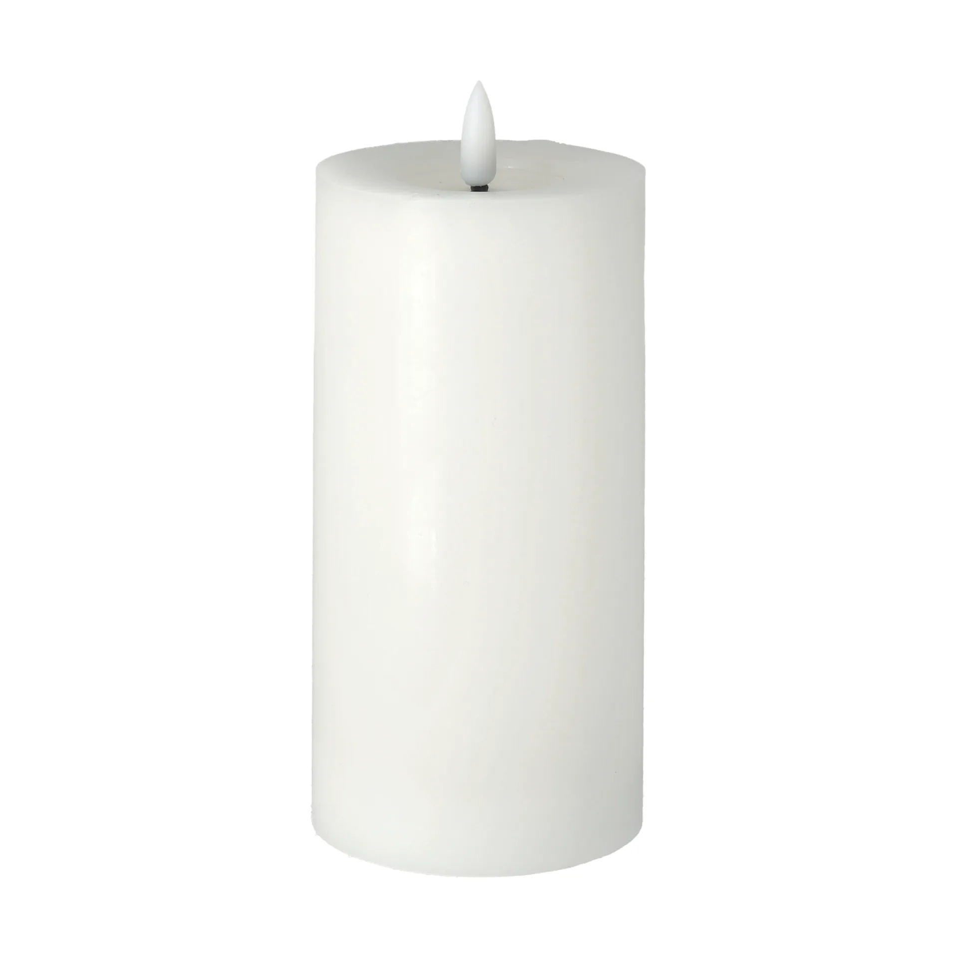 Vela gruesa LED Bright Melt 17,5 cm, blanco Scandi Essentials