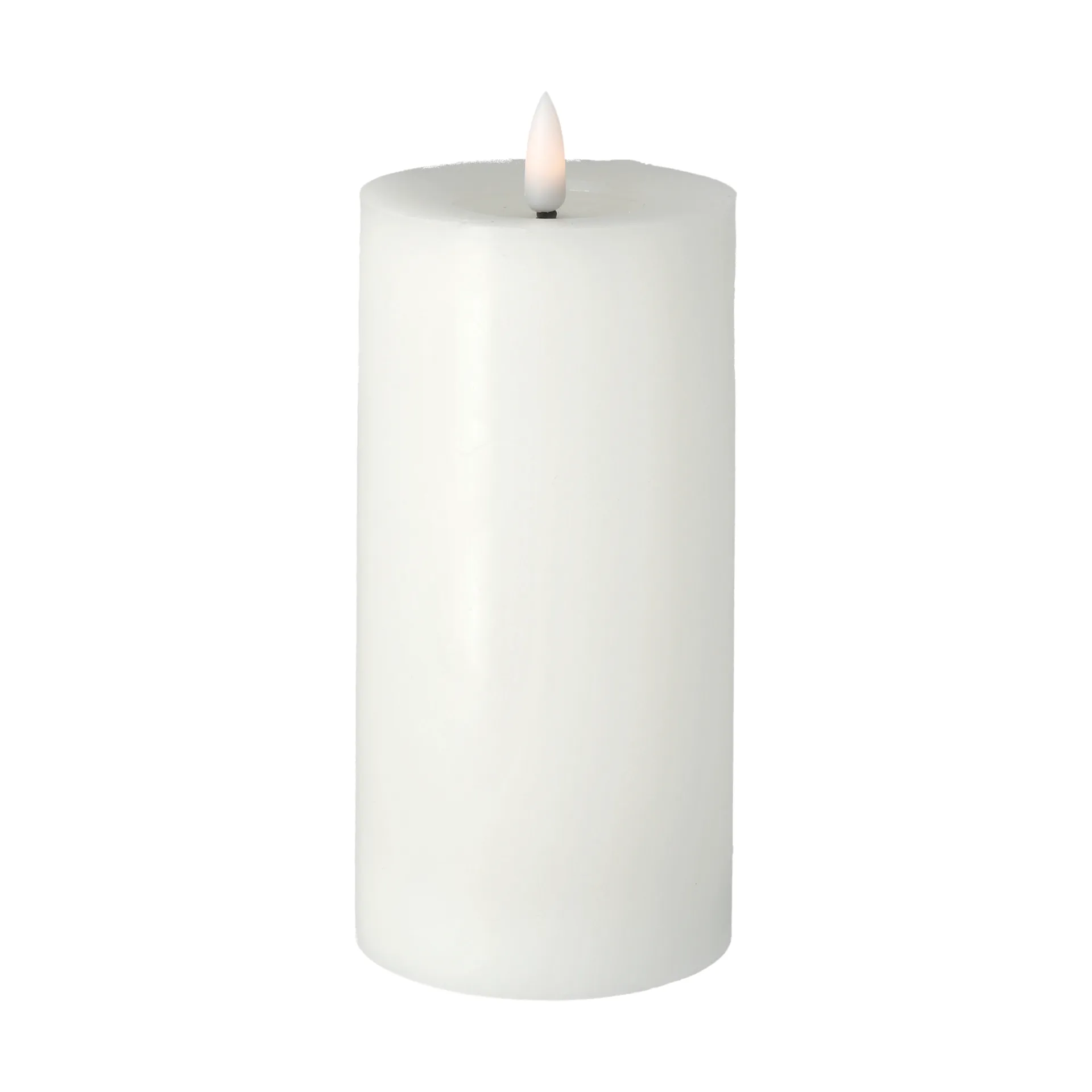 Vela gruesa LED Bright Melt 17,5 cm, blanco Scandi Essentials