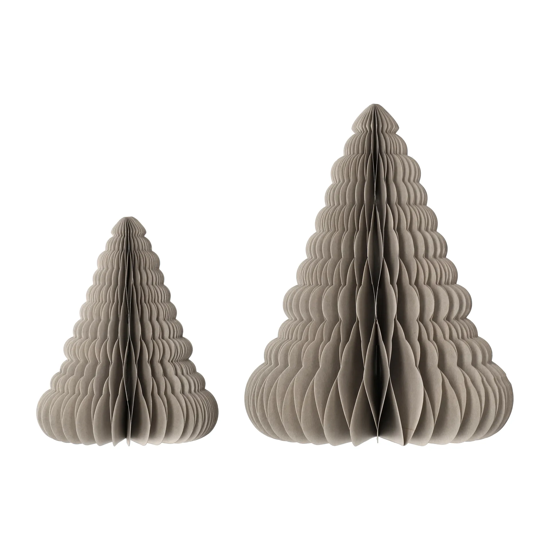 2 Adornos de Navidad Trees, Beige Scandi Living