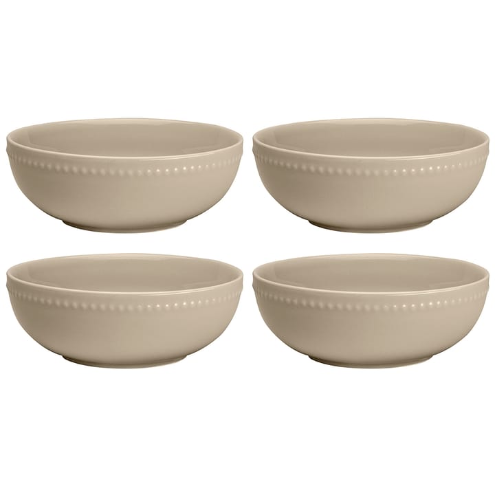 4 Boles para desayuno Dots 60 cl - Beige - Scandi Living
