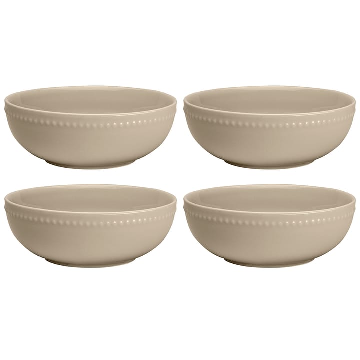 4 Boles para desayuno Dots 60 cl - beige - Scandi Living