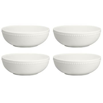 4 Boles para desayuno Dots 60 cl - Blanco crema - Scandi Living