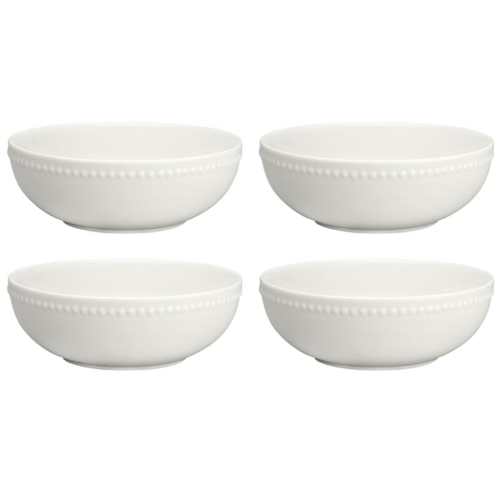 4 Boles para desayuno Dots 60 cl - Blanco crema - Scandi Living