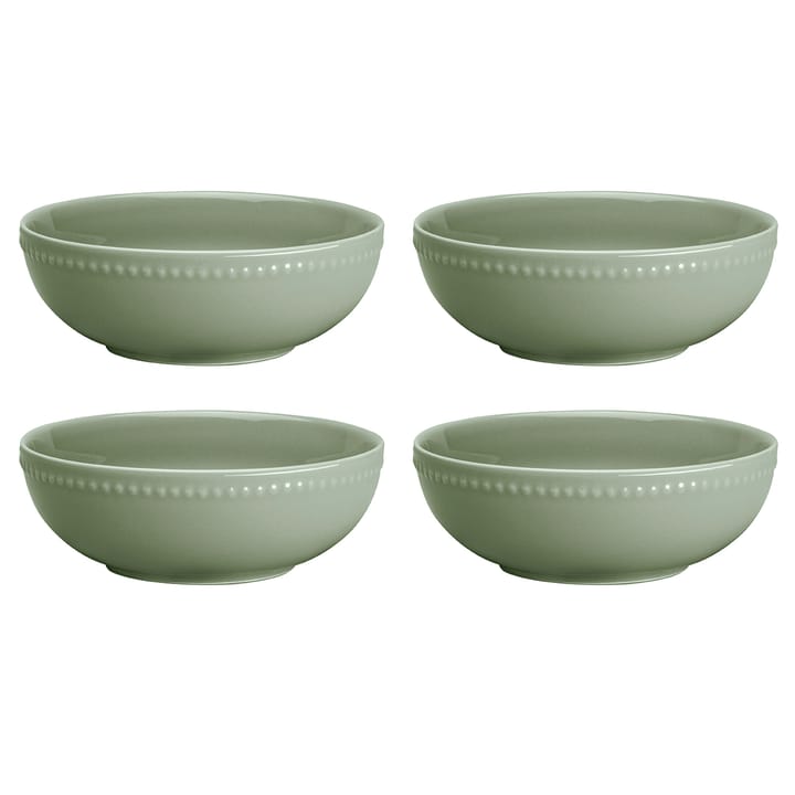 4 Boles para desayuno Dots 60 cl - Verde - Scandi Living