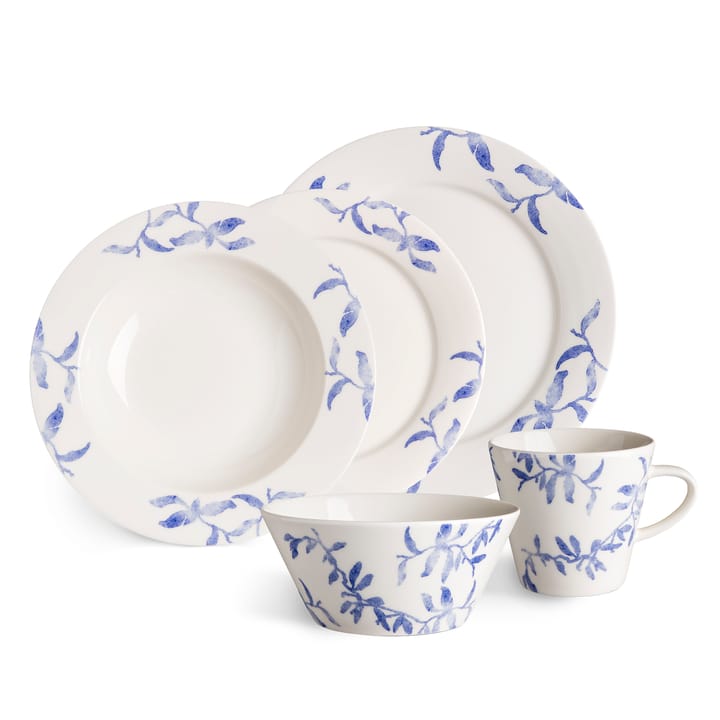 4 Boles para desayuno Havspil 60 cl, azul-blanco Scandi Living