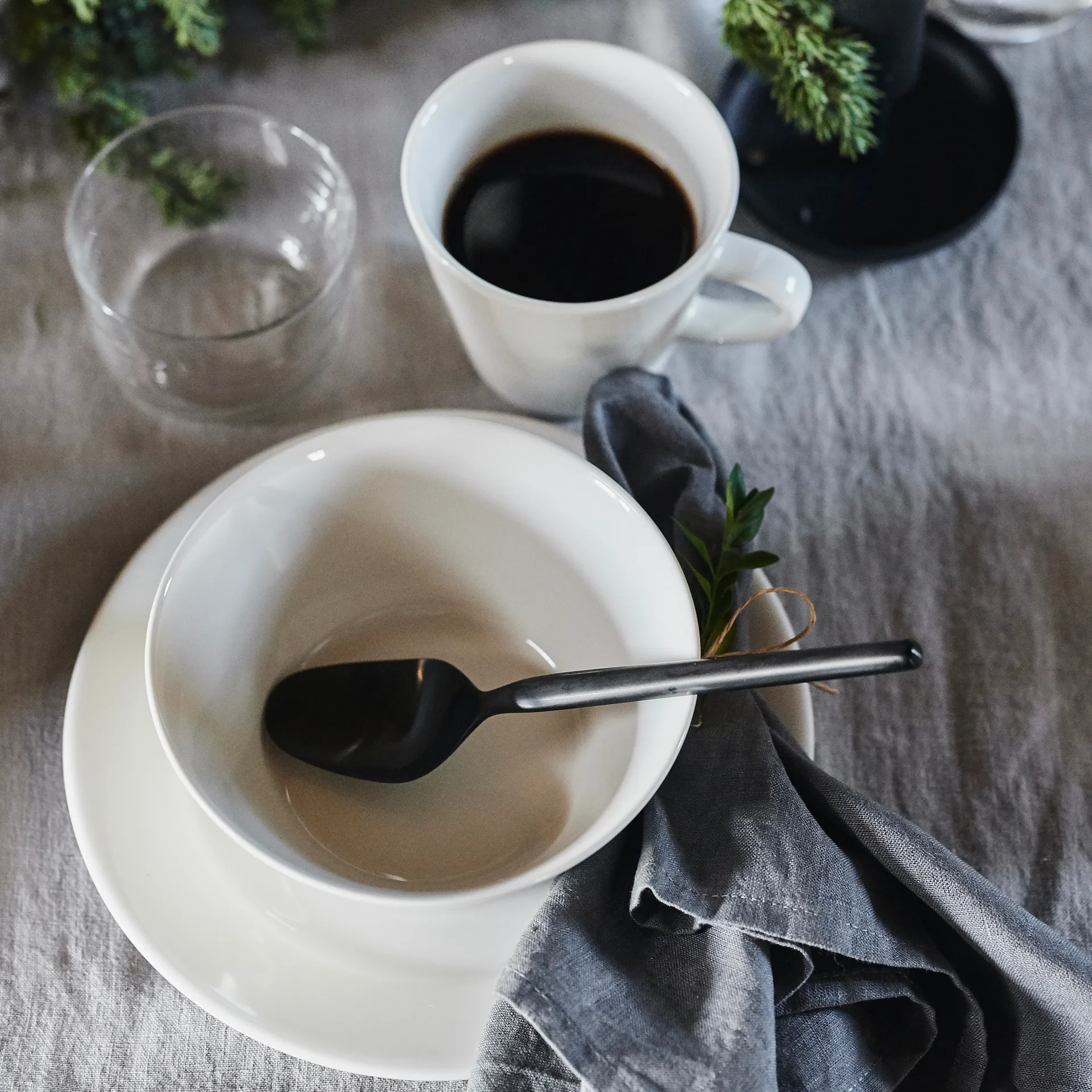 4 Boles para desayuno Kalk 60 cl, blanco Scandi Living