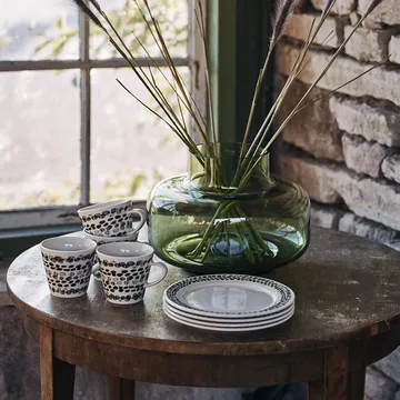 4 Platillos Klappersten 21 cm - negro-blanco - Scandi Living