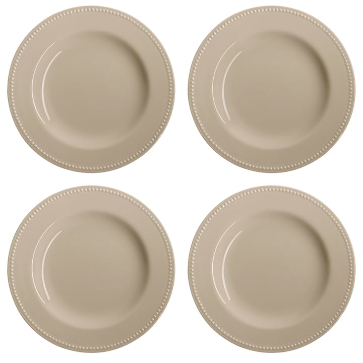 4 Platos Dots 28 cm - Beige - Scandi Living