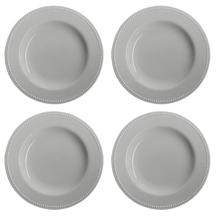 4 Platos Dots 28 cm - Gris - Scandi Living